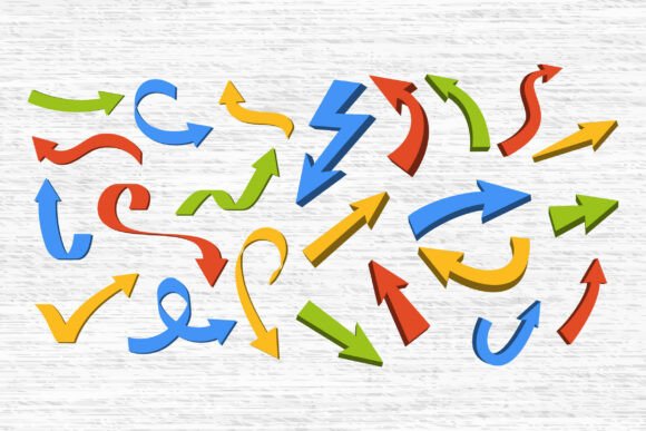Download Color Arrow Icons. Curved &amp; Directional - Premium Resources