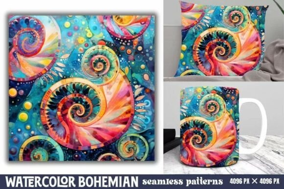 Download Seamless Watercolor Bohemian Pattern - Premium Resources